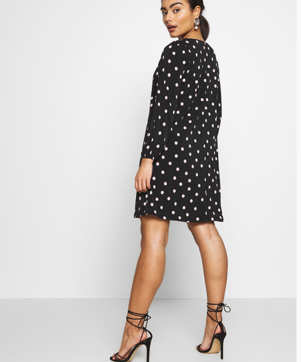 Location Robe de soirée Wallis Polka Dot Black and White 3