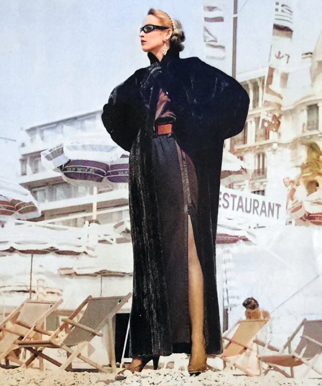 Location et Achat Jupe Yves Saint Laurent, modèle Noire Fluide 4