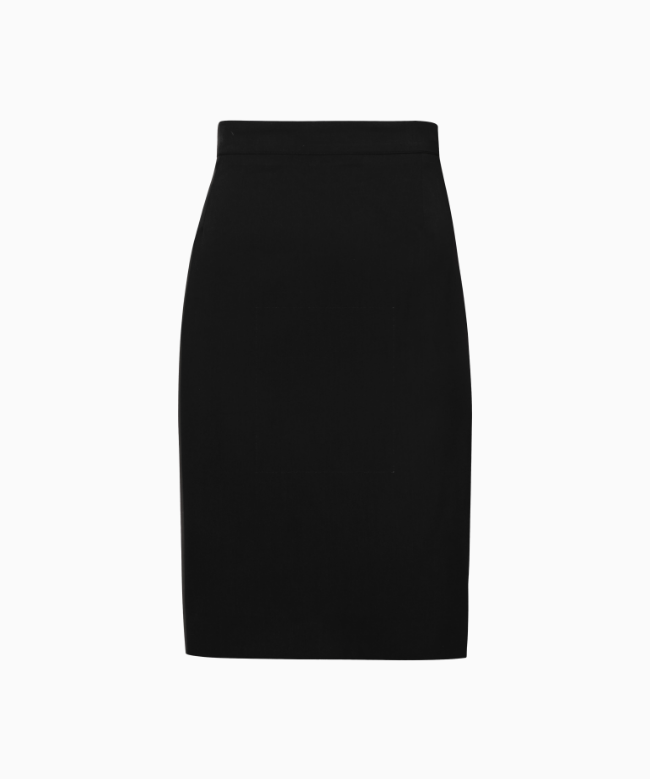 Location et Achat Jupe Saint Laurent, modèle Crêpe Noir Intemporel 1