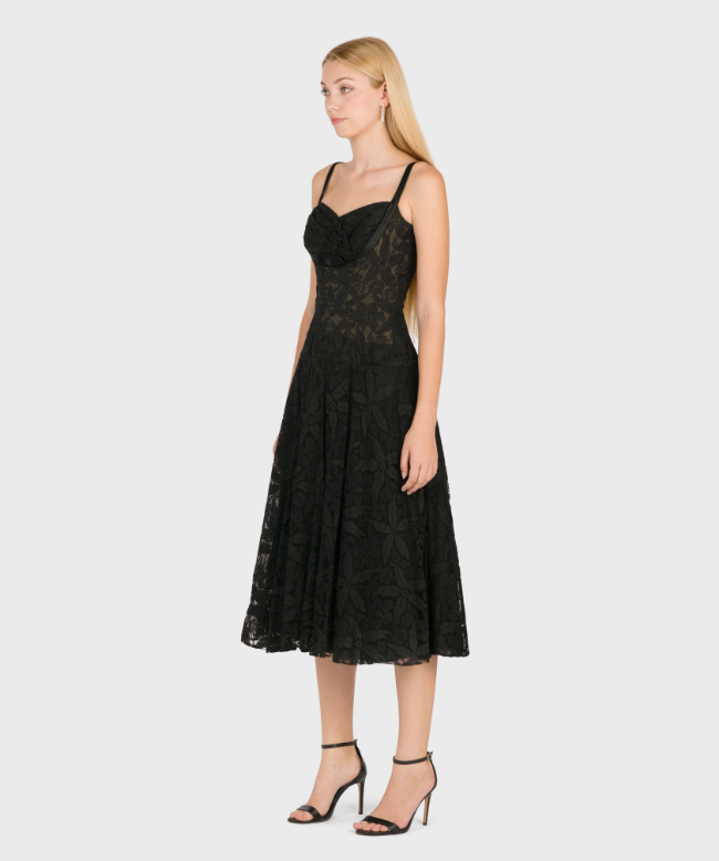 Location Robe de soirée Ted Lapidus, modèle Lys Noir 3