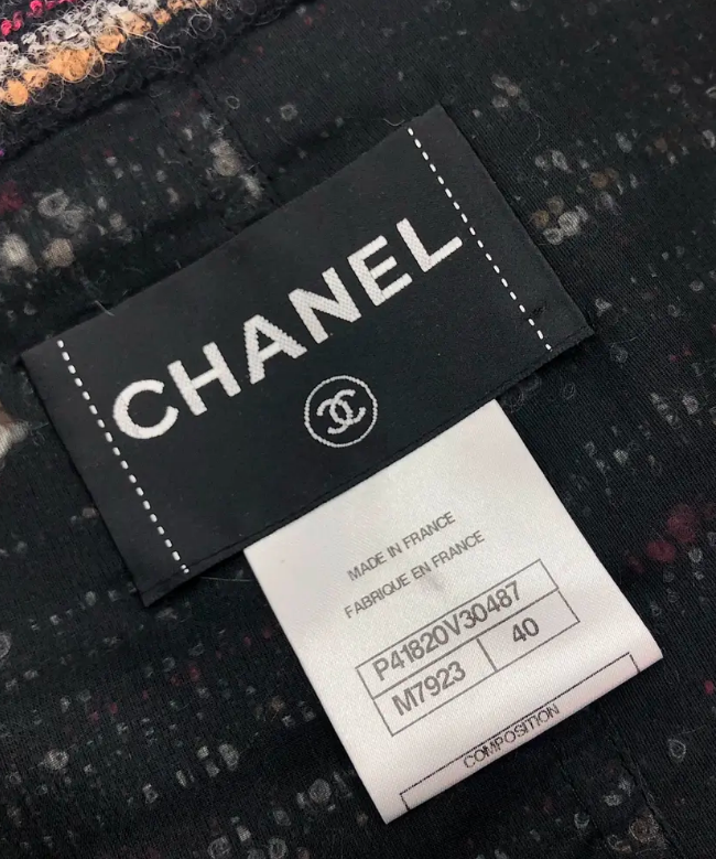 Achat Veste Chanel, modèle Tweed Multicolore CC 2