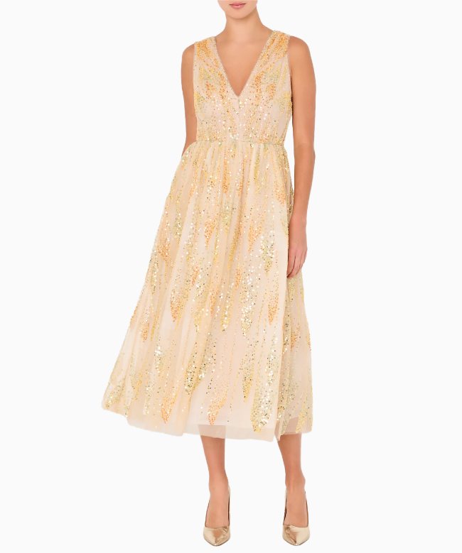 Location Robe midi Milly, modèle Tinsley Tulle 2