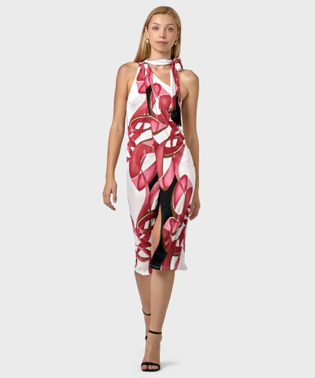 Location Robe de soirée Valentino, modèle Fluid Rouge, 1