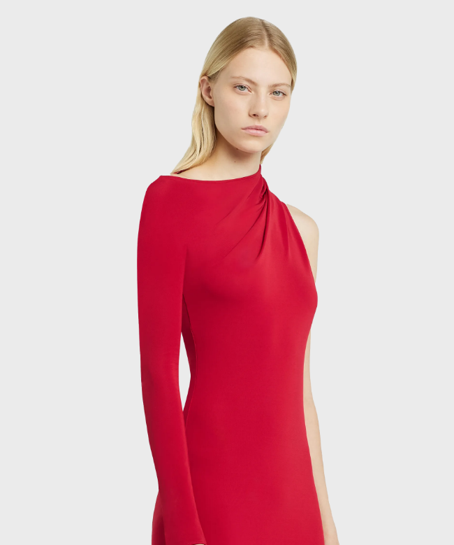 Location Robe de soirée Courrèges, modèle One Shoulder Red 4