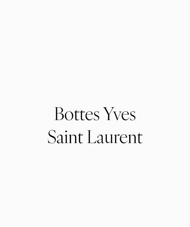 Achat Bottes Yves Saint Laurent