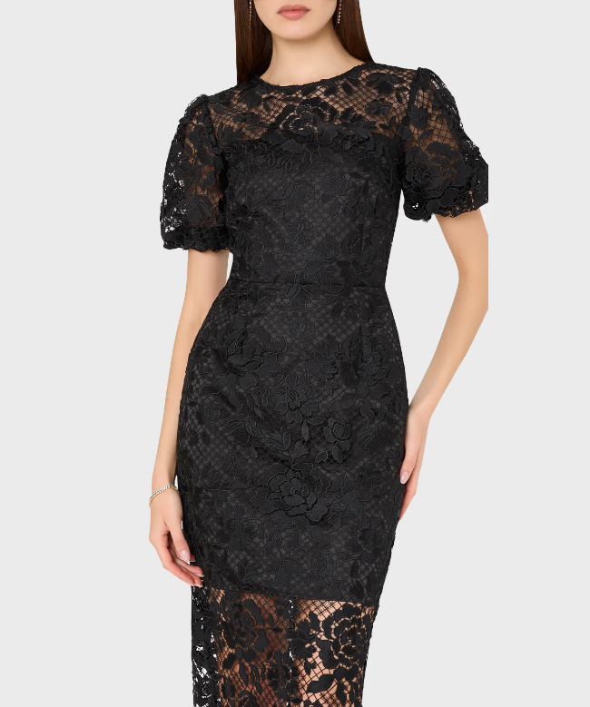 Location Robe Milly, modèle Yasmin Long Black 4