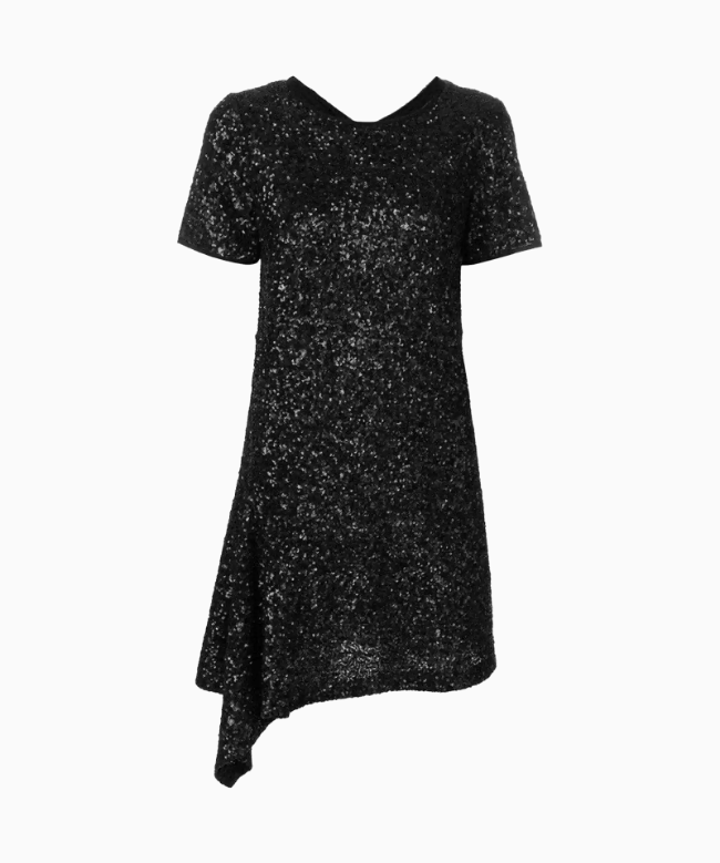 Location Robe de soirée Zadig et voltaire, modèle Noire à Paillettes 1