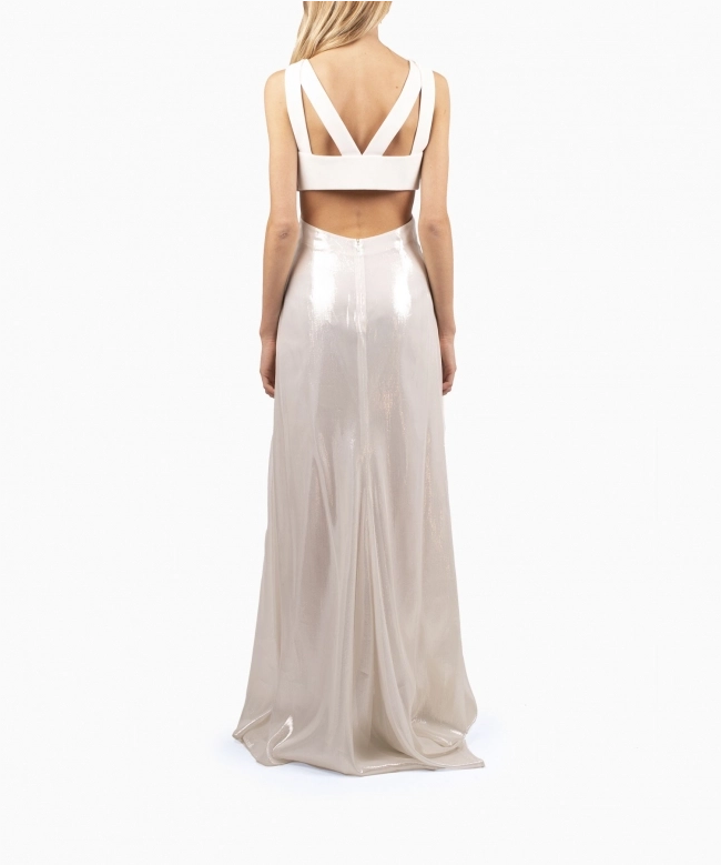 Location Robe de soirée blanche PAULE KA Iris 3