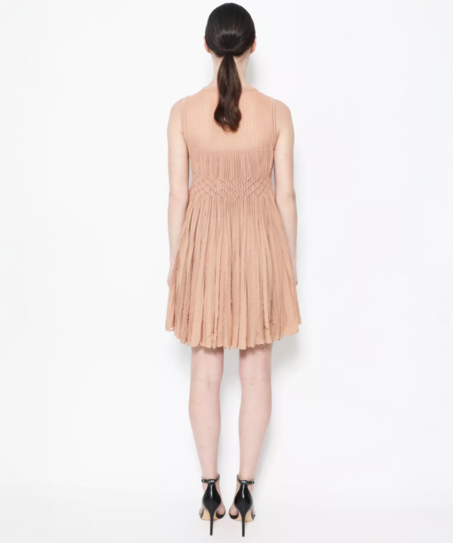 Location Robe de soirée Alaïa, modèle Patineuse Rose Poudrée 3