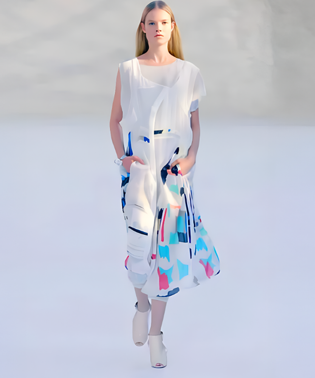 Achat Robe de soirée Chloé, modèle Brush Print SS2008 1