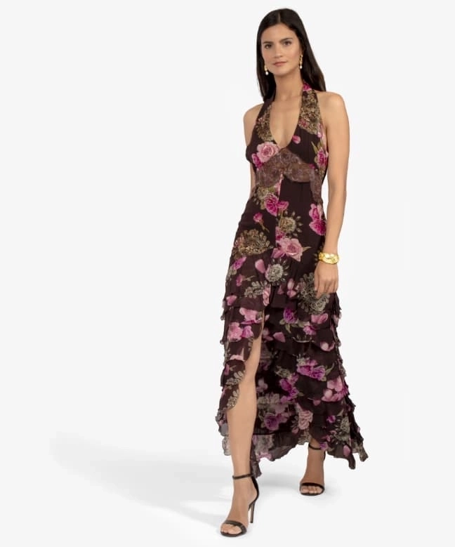 Location Robe de soirée Ungaro, modèle Purple Bloom 5