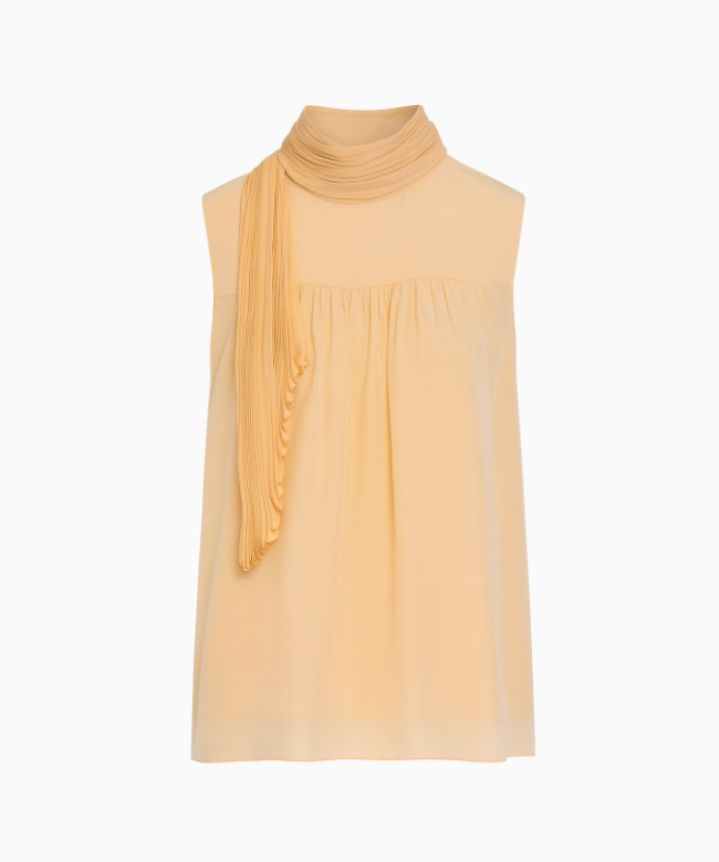 Location et Achat Top Chloé, modèle Col Drapé Pêche FW2012 2