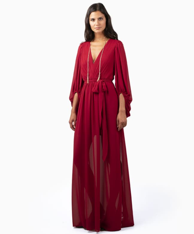 Location Robe de soirée longue HALSTON HERITAGE  Fortuny 1
