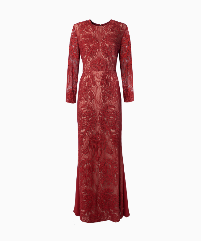 Location Robe de soirée Elie Saab Red Lace 1