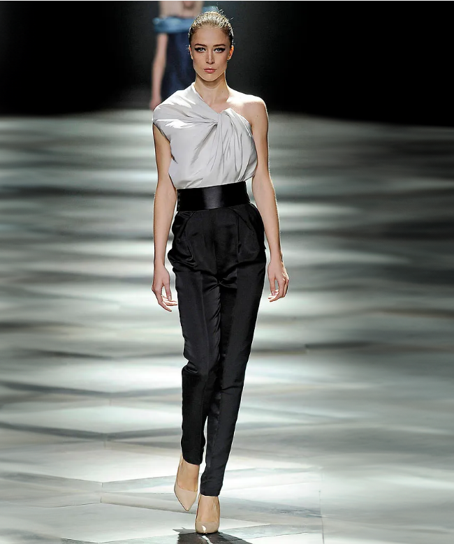 Location et Achat top Lanvin, Blanc Drapé SS2009 1