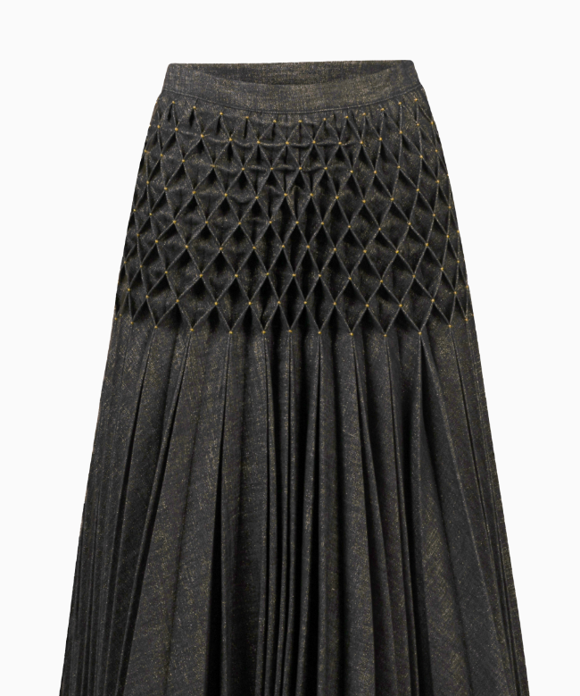 Location et Achat Jupe Dior, modèle Smock Jean 2