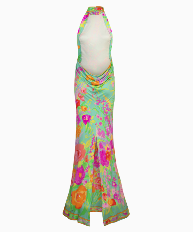 Location Robe de soirée Léonard, modèle Eve Imprimé S 1991 2