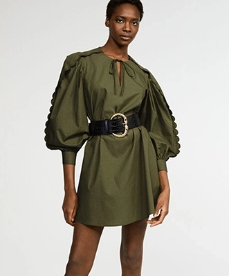 Location Robe de soirée Claudie Pierlot Rariole Kaki 2