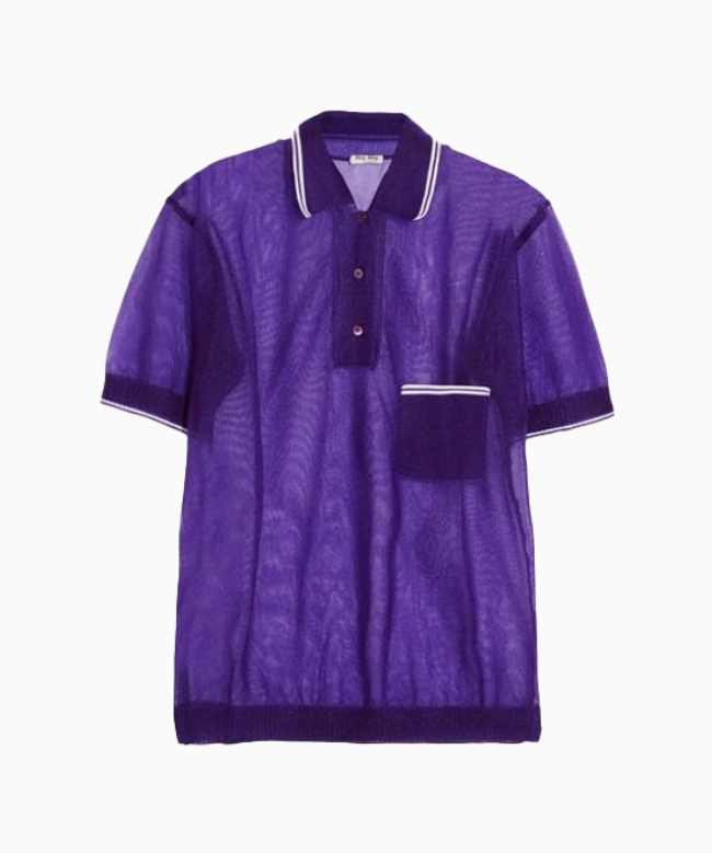Achat top Miu Miu, modèle Mesh Polo.