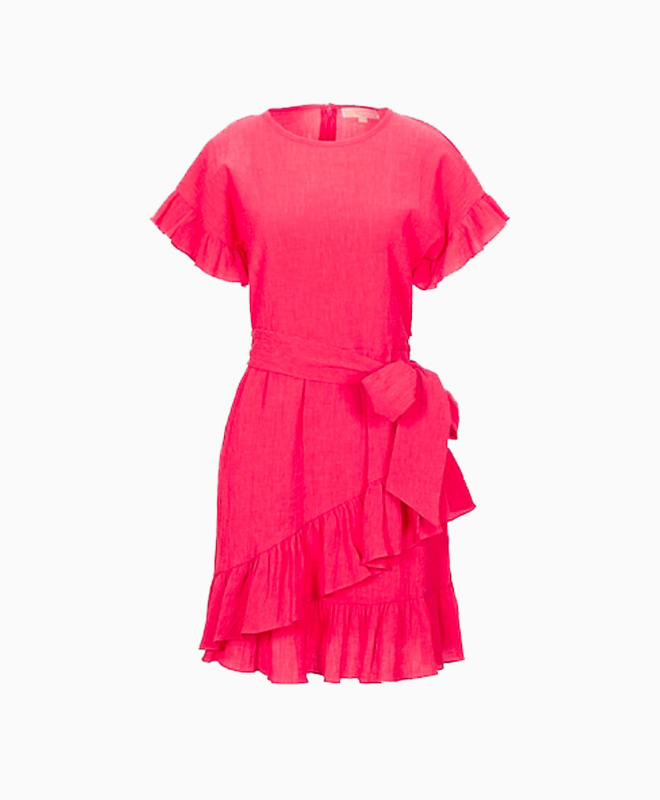 Location Robe de soirée Pinko Fucsia Volants 1