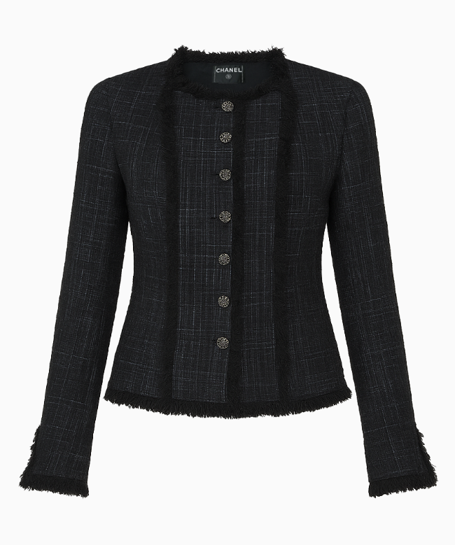 Location et Achat Veste Chanel, modèle Tweed Black FW2005 1
