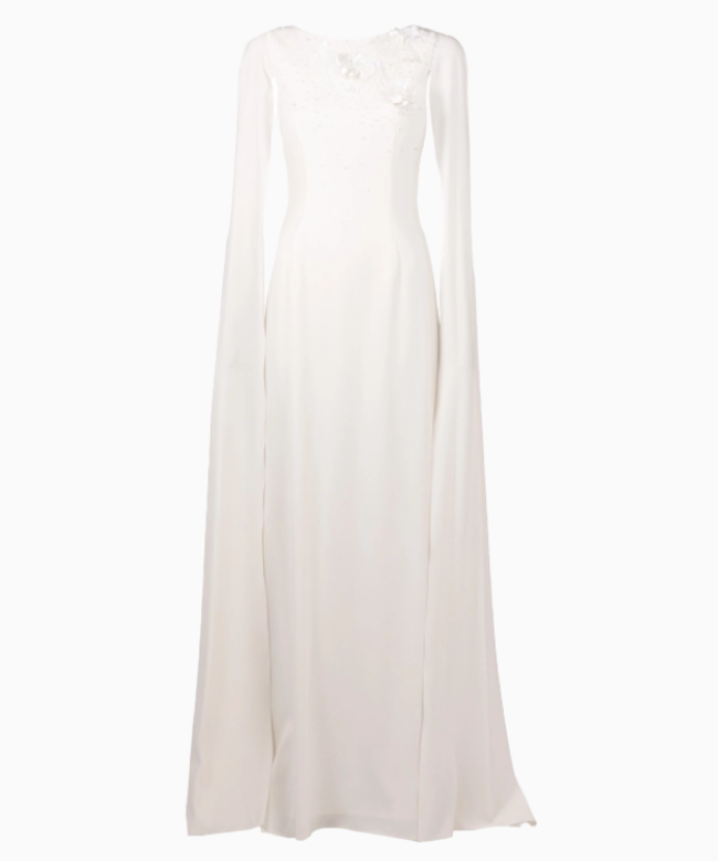 Location Robe de soirée Paule Ka, modèle Blanca Cape