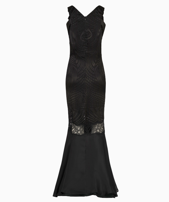 Location Robe de soirée Roberto Cavalli, modèle Black Siren Lace 2