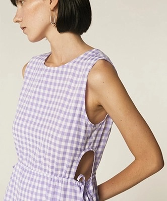 Location Robe de soirée Compania Fantastica Vichy Violette 4