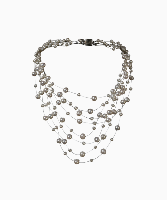 Location et Achat Collier Vintage, modèle Perles Flottantes