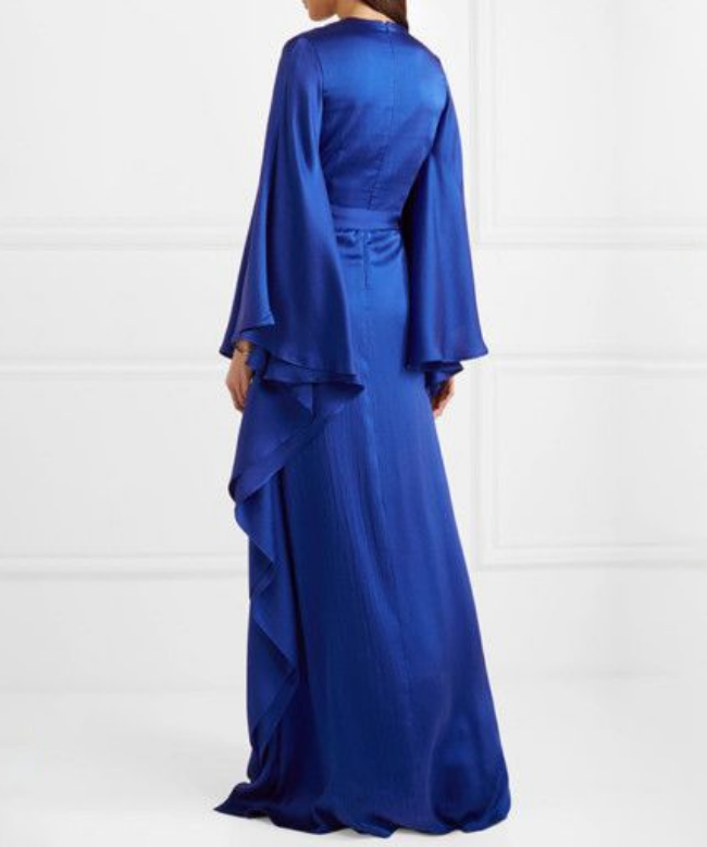 Robe Aurora Silk Blue 3