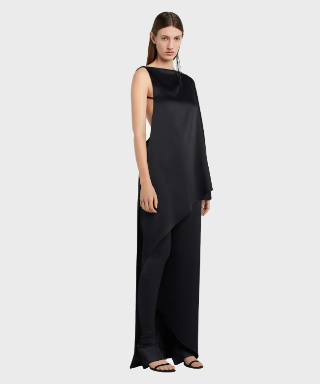 Location Robe de soirée Courrèges, modèle Infinity Off Shoulder Black 3