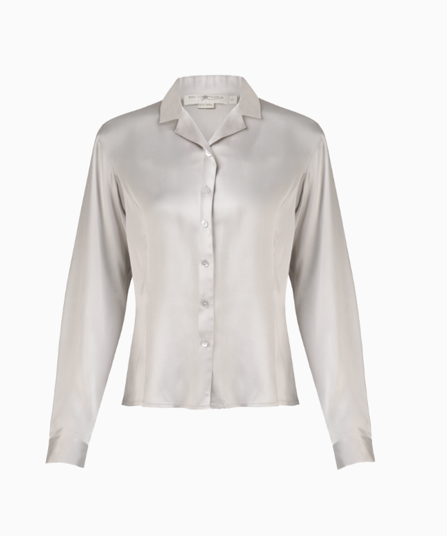 Location & Achat Chemise Vintage, modèle Satin Ivoire 1