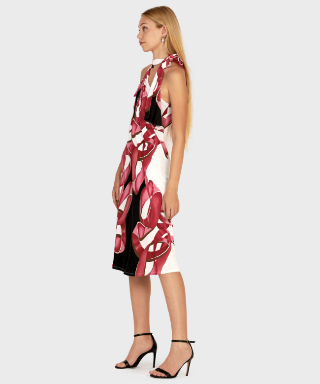 Location Robe de soirée Valentino, modèle Fluid Rouge, 2