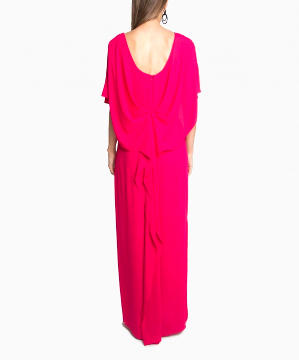 Location Robe de soirée longue Halston Heritage Drape Cape 4