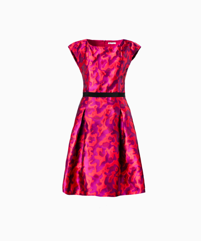 Location Robe de soirée Paule Ka Violette Et Orange Annees 50 1