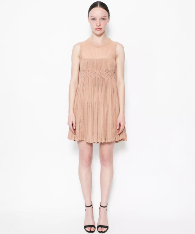 Location Robe de soirée Alaïa, modèle Patineuse Rose Poudrée 1