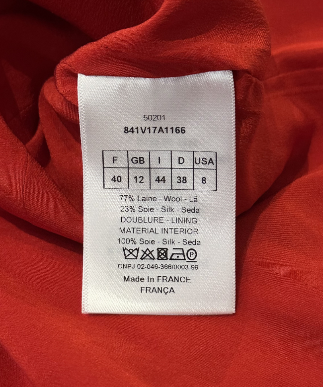 Achat veste Dior, modèle Bar Rouge 3