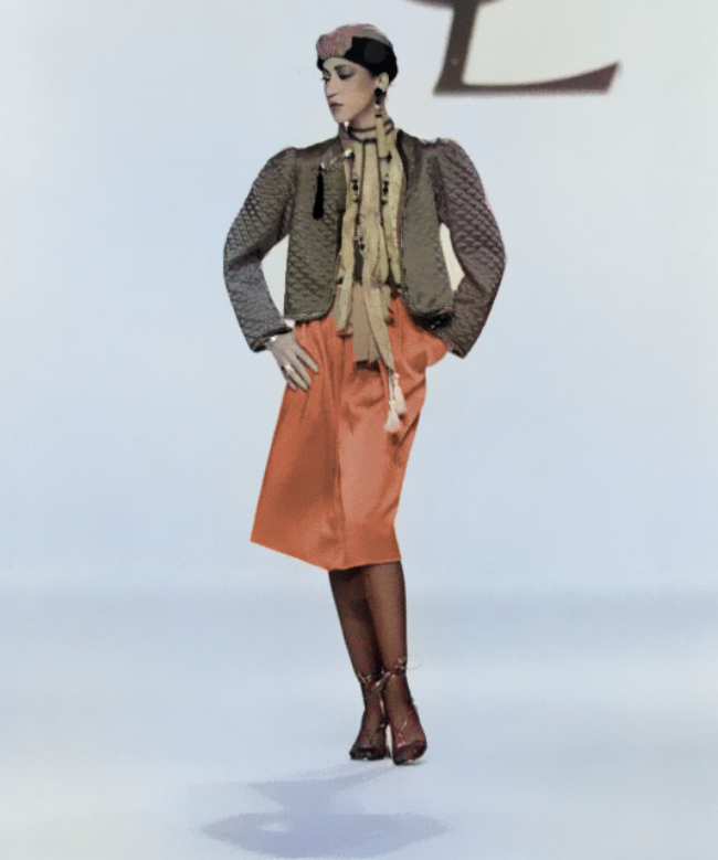 Location et Achat Veste Yves Saint Laurent, modèle Matelassée en Velours Noir Collection 1977 3