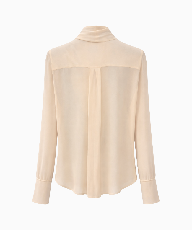 Location et Achat Blouse Chloé, modèle Nœud Ivoire Rosé FW2014 2
