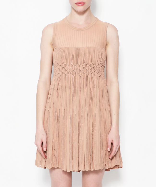 Location Robe de soirée Alaïa, modèle Patineuse Rose Poudrée 2