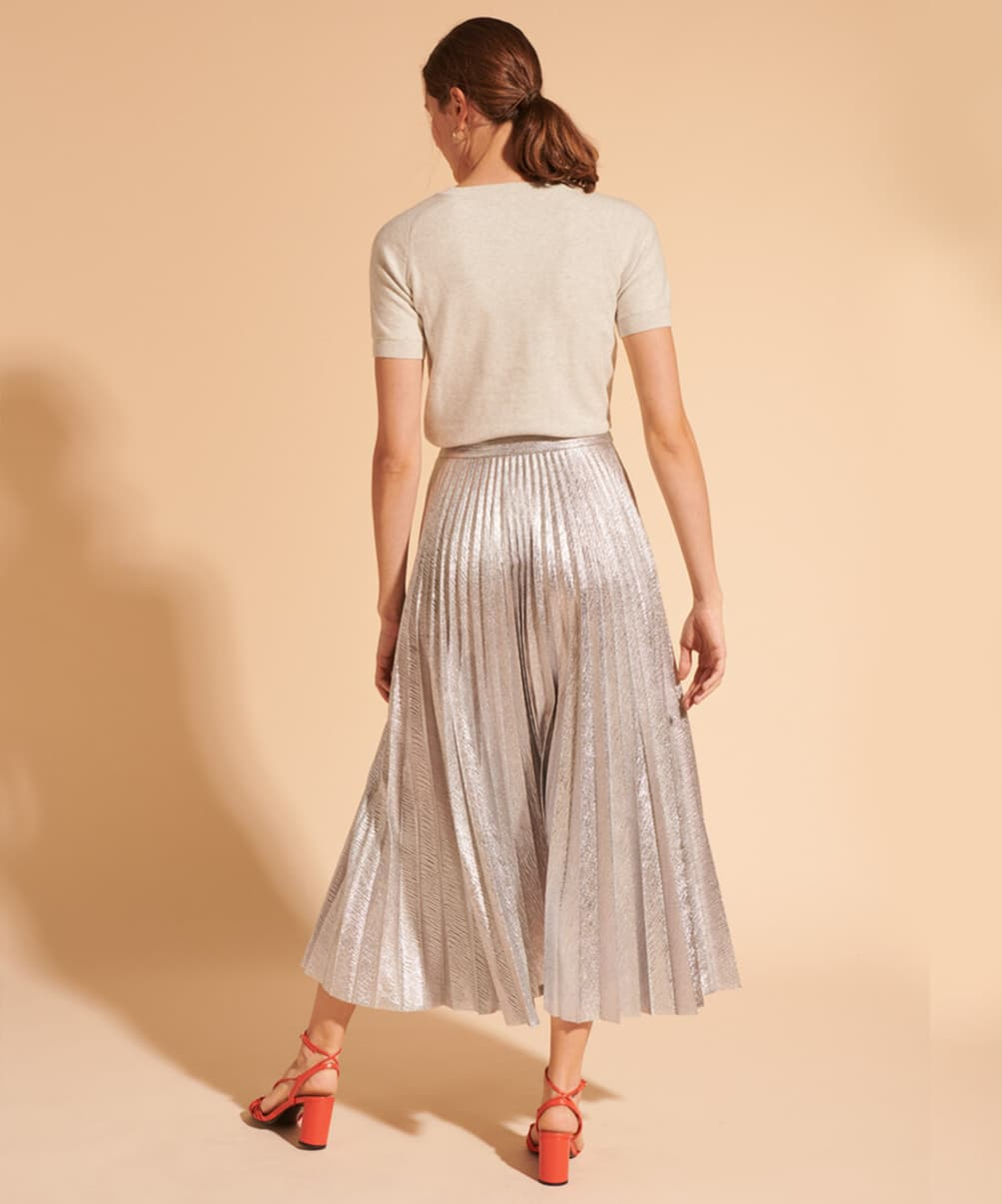 Location Robe de soirée Tara Jarmon Juline Argentee 3