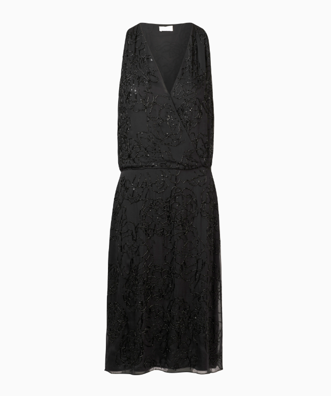 Location et Achat robe Valentino, modèle Noire Brodée 1