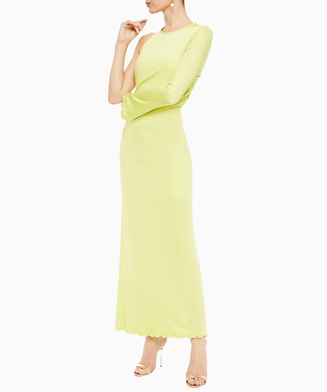 Location et Achat Robe Diane Von Furstenberg, modèle asymétrique jaune 1