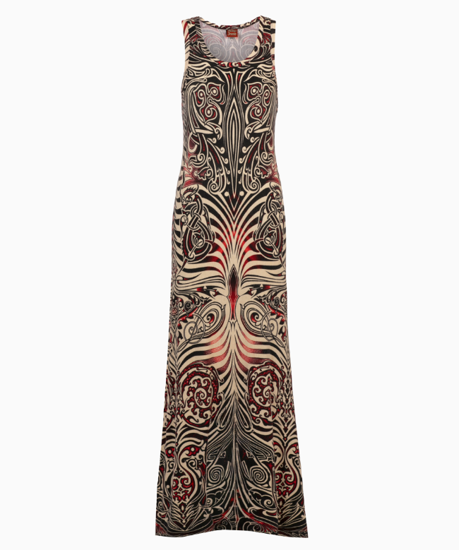 Location Robe de soirée Jean Paul Gaultier, modèle Print Tattoo SS1996 1
