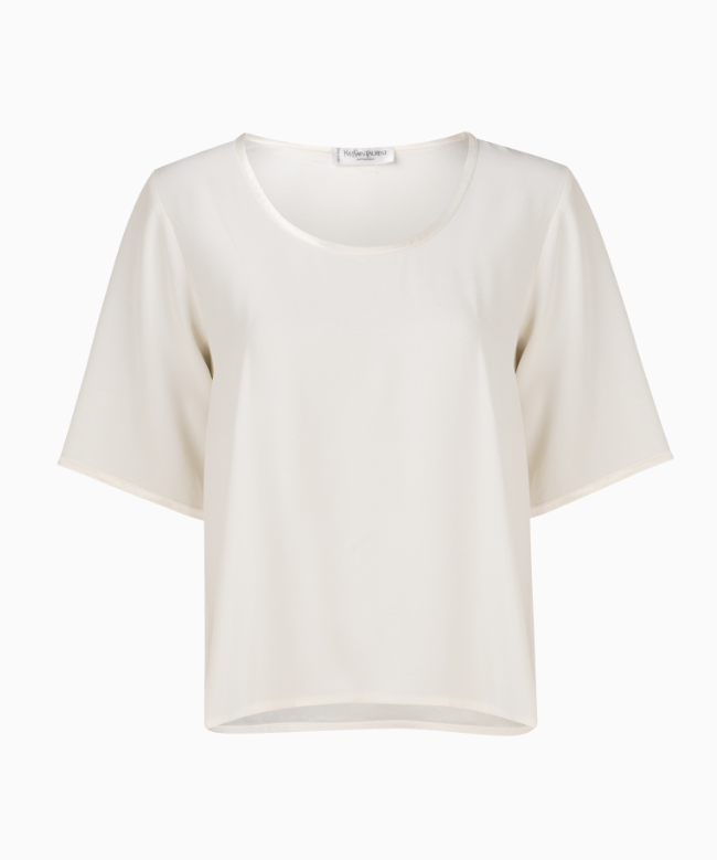 Location et Achat top Yves Saint Laurent, modèle Minimal White 1