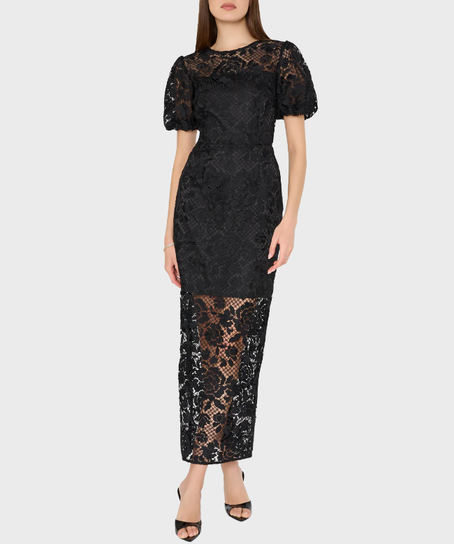 Location Robe Milly, modèle Yasmin Long Black 2