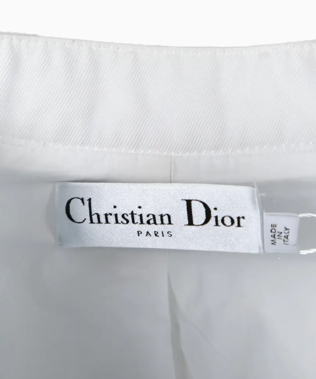 Achat Veste Dior, modèle Matelassée Blanche SS2017 4