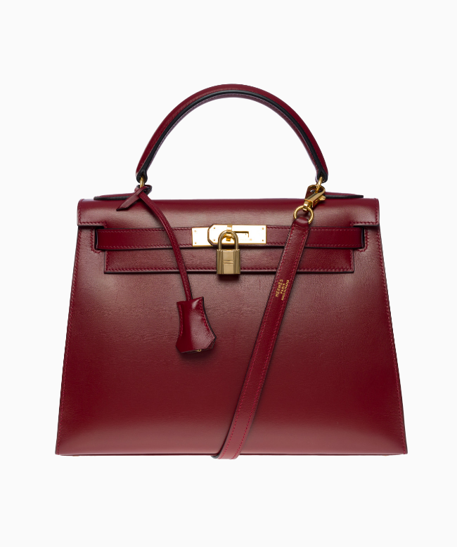 Achat Sac Hermès, modèle Sac à main Hermès Kelly 32 cm en cuir box rouge H 1