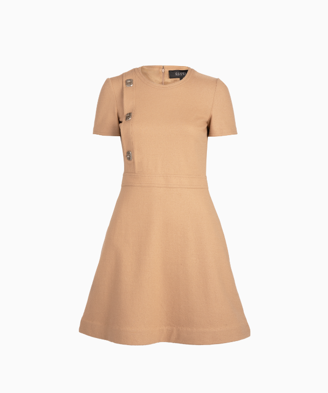 Achat Robe de soirée Gucci, modèle Wool Beige