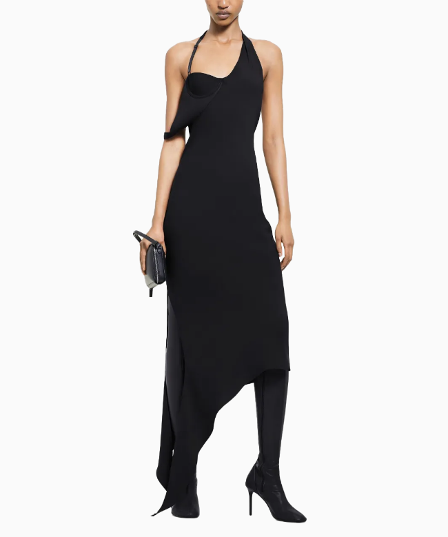 Location Robe de soirée Courrèges, modèle Undressed Tech Black 1